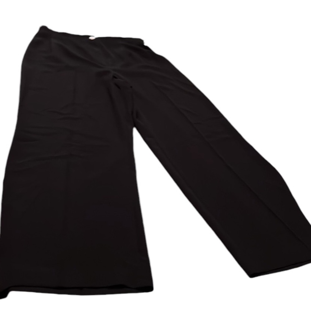 Harve’ Bernard size 12 black wide leg dress pants flat front